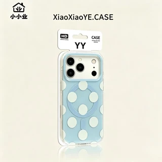 หรูหราสีม่วงสองชั้น IMD Polka Dot Magnetic Attraction เหมาะสําหรับ iPhone 17 Pro Max เคสโทรศัพท์ 16 15 14 PRO MAX ปลอกกันกระแทกเลนส์กล้องป้องกันอะคริลิคปกหลัง