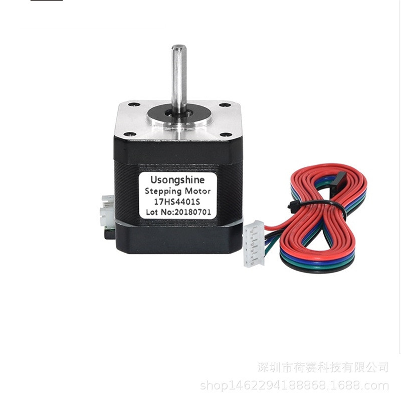อุปกรณ์เสริมเครื่องพิมพ์ 3D NEMA17 ยี่ห้อใหม่ 2-Phase Four-Wire Hybrid 42 Stepper Motor 17HS4401S