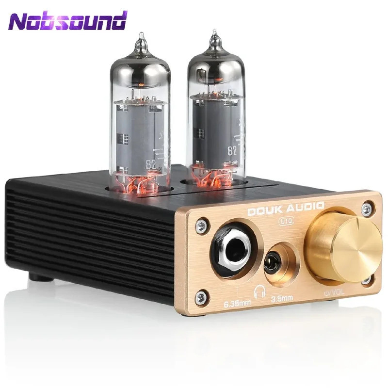 Nobsound U10 Mini Vacuum Tube Preamplifier HiFi Desktop 3.5/6.35 มม.เครื่องขยายเสียงหูฟังสําหรับลําโ