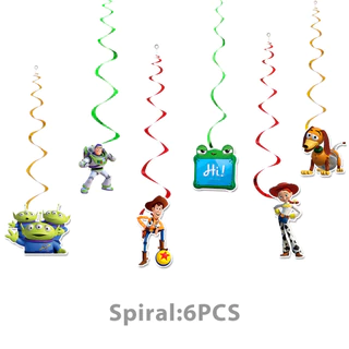 Toy Story 5 ตกแต่งงานปาร์ตี้แบนเนอร์บอลลูนเค้ก Toppers สําหรับเด็กวันเกิด Party