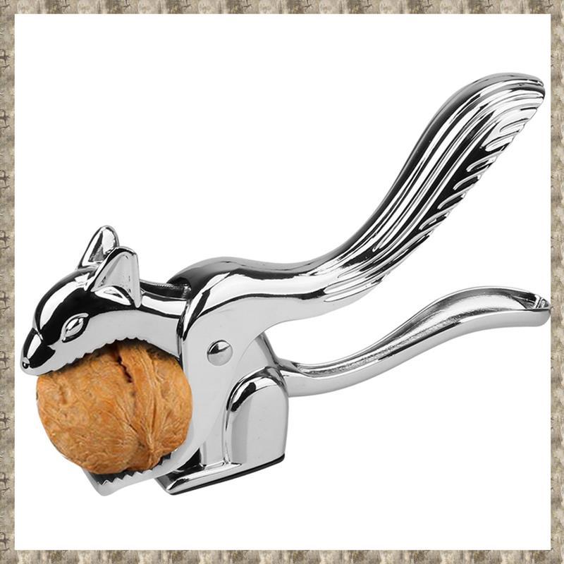 [uhktyltui123.th] ที่เปิดเปลือกหอย Multi-Function Pine Squirrel Shape Walnut Cracker Nut Pecan Hazel