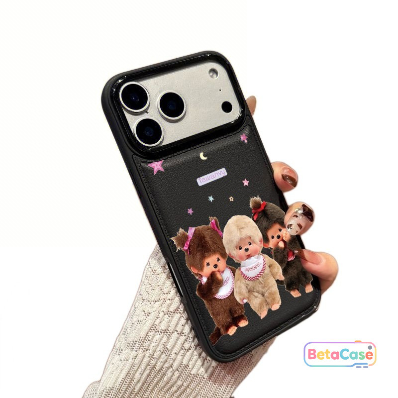 เคสโทรศัพท์มือถือ ลายลิง 3 ตัว พระจันทร์และดวงดาว สุดน่ารัก ลายใหม่ล่าสุด iPhone 17 16 15 14 13 12 11 Pro Max Plus