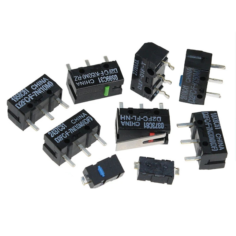 2PCS ใหม่แท้เมาส์ Micro Switch D2FC-F-7N เมาส์ปุ่ม Fretting D2FC-E-7N D2FC 10M 20M 50M