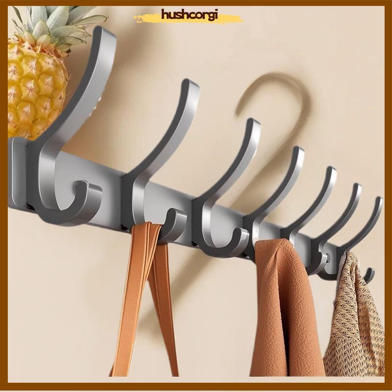 [hushcorgi] Strong Load-bearing Clothes Coat Hooks Heavy Duty Wall Ra Towel Hooks Home Carbon Steel Wall Mounted Door Hanger Bathroom New Stock
