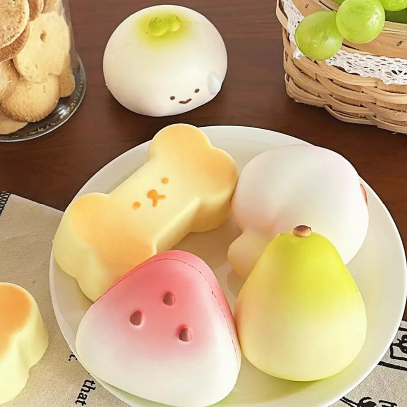 ของเล่นบีบสกุชชี่ Squishy ของเล่น สกุชชี่ ยืดหยุ่นสูง คลายเครียด ของเล่นตลก Decompression Toy ใหม่