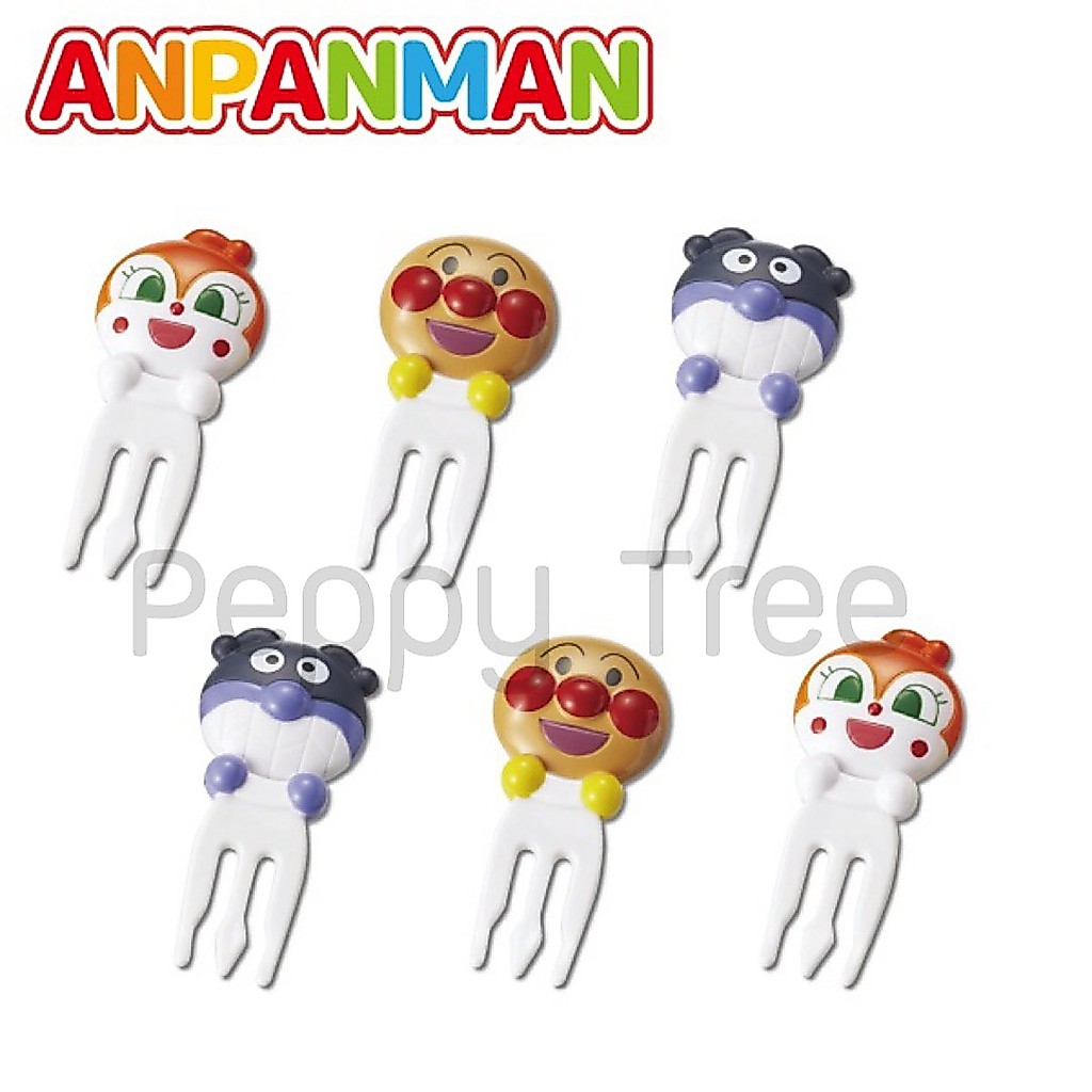 ไม้จิ้มอาหาร อันปังแมน 6 ชิ้น จากญี่ปุ่น ขนาดใหญ่ ไม้จิ้ม ตกแต่งอาหาร