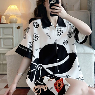 T อินเทรนด์ผ้าไหมน้ําแข็ง Breathable Nightdress หญิงสาวขนาดใหญ่ Slimmer ดูปก Belly Cool หล่อชุดนอนฤดูร้อนจัดส่งฟรีร้อน