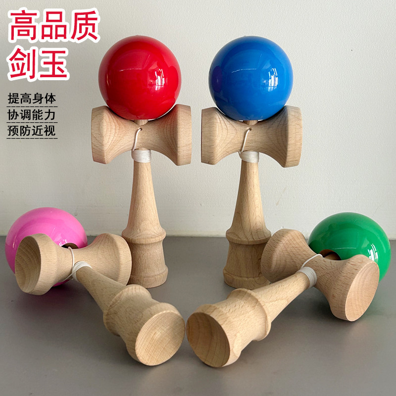 ขนาดใหญ่ kendama kendama เริ่มต้นเริ่มต้นเบื้องต้นทักษะมืออาชีพ Ball kendama ญี่ปุ่น Sun Moon Log กา