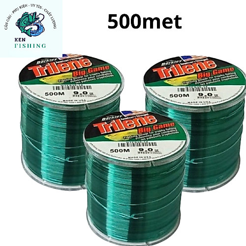 เบ็ดตกปลา พิมพ์ 1 ยาว 500ม. สินค้าอเมริกา ไตรลีน ใหญ่ เกม โหลดปลา 40กิโลกรัม แบบเดียวกับรูปภาพ สินค้านําเข้า (อุปกรณ์ตกปลา)