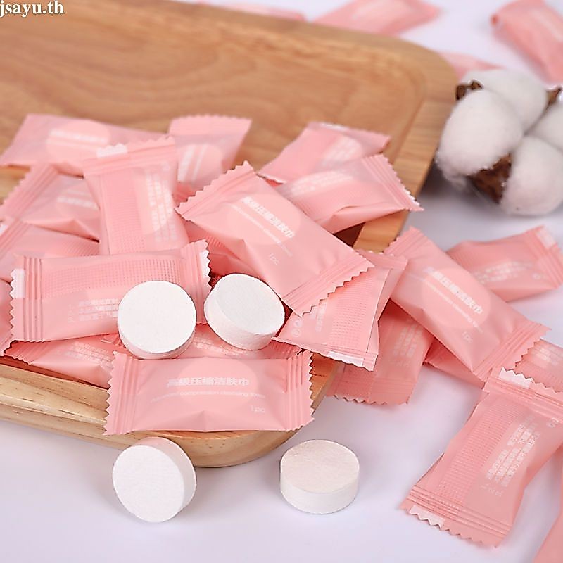🏠ผ้าอัดเม็ด ชิ้นละ 1 บาท ผ้าอัดเม็ดพกพา ผ้าอเนกประสงค์ แบบใช้แล้วทิ้ง Hiidealife ผ้าทำความสะอาด