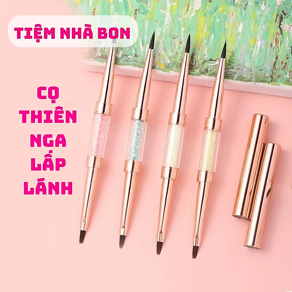 [หัวแปรง 2 หัว] แปรงหงส์สีทองพร้อมตัวปากกาแวววาว ปากกาภาพวาดสีน้ํามัน สีน้ํา อะคริลิค จิตรกรรม ปากกา