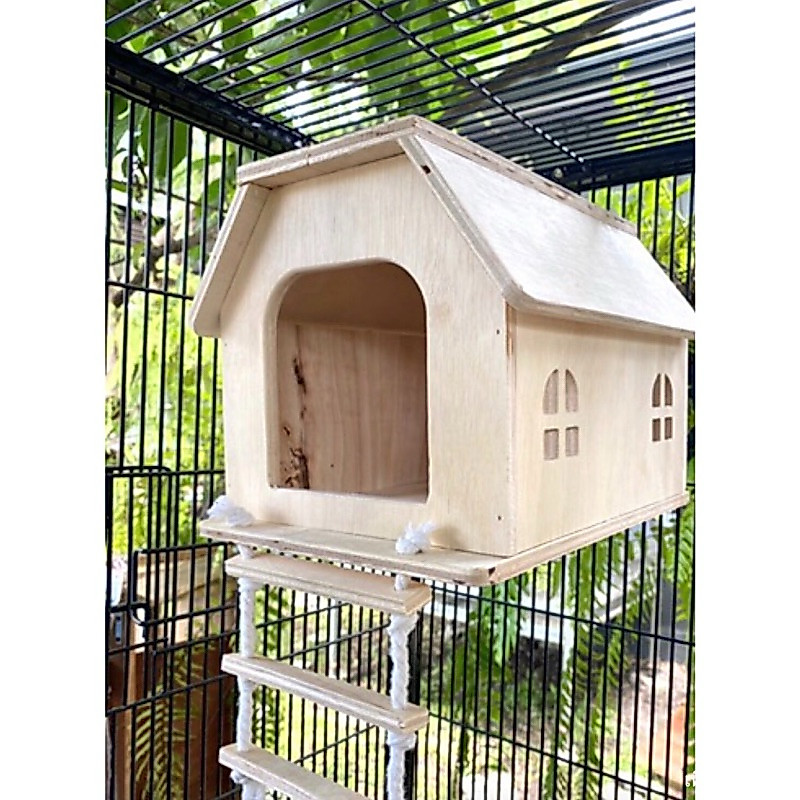 WC07 บ้านนก บ้านชูการ์ขนาดใหญ่ บ้านไม้สำหรับนก บ้านนก บ้านกระรอก