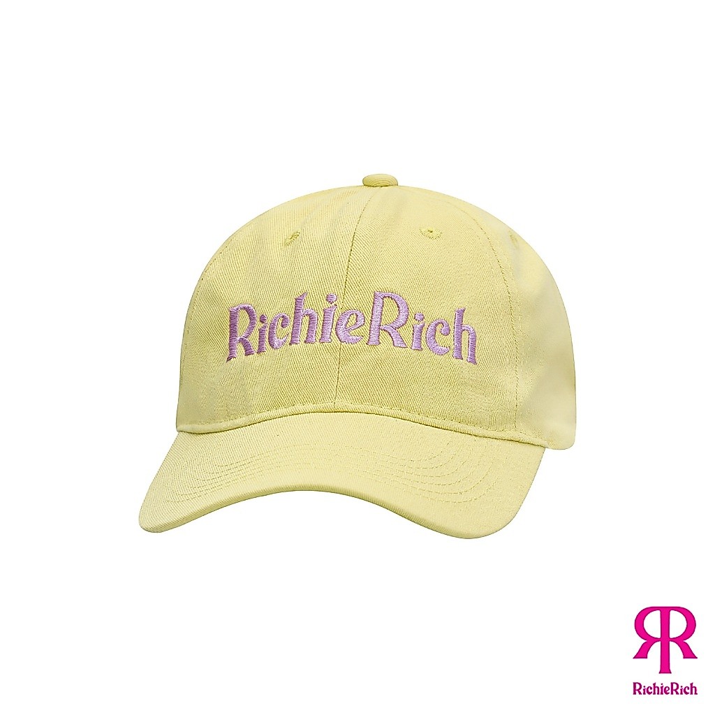 RICHIERICH By TandT - Light Yellow - RICHIERICH LOGO EMBELLISHED CAP หมวกแก็ปปักด้ายคำอ่าน ริชชี่ริช