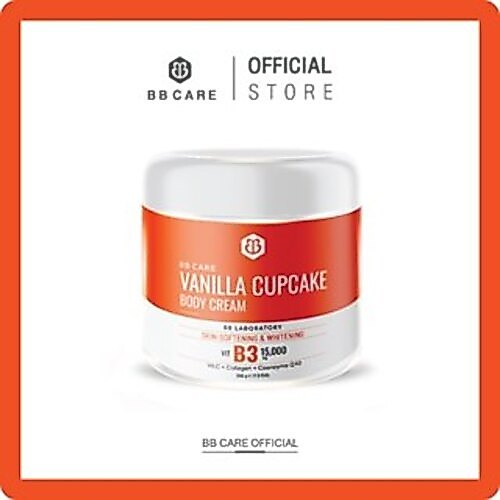 BB CARE VANILLA CUPCAKE BODY CREAM 1กระปุก] ครีมบำรุงผิว ปรับผิวขาวกระจ่างใส เติมความชุ่มชื้นให้ผิว