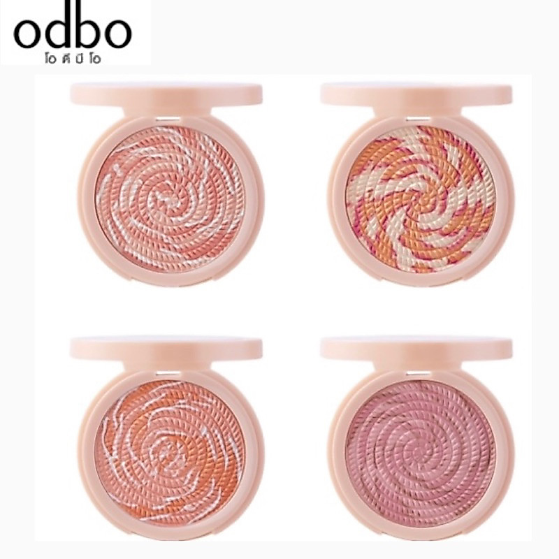 ODBO Baked Snowy Blush #OD1308 โอดีบีโอ เบคท์ สโนวี่ บลัช บลัชออน