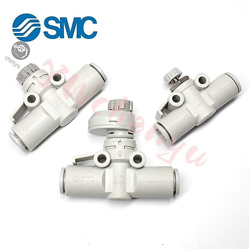 SMC วาล์วควบคุมความเร็วลม, วาล์วปีกผีเสื้อ AS1002F-04 06 AS2002F-04 06 AS2052F AS3002F-04A 06A 08A 1