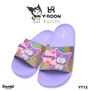 รองเท้าแตะเด็กผู้หญิง Y-Roon X Kuromi ลิขสิทธิ์แท้ ลายคุโรมิ 3D สุดน่ารัก เบาสบาย(ตัวใหม่ล่าสุด) Y112