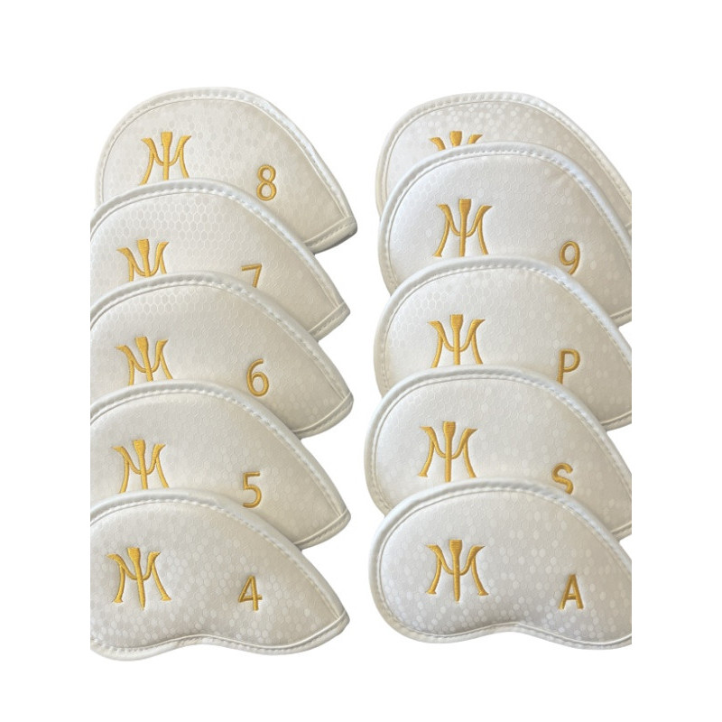 Golf Iron Sleeve Club Protective Sleeve PU Diamond Material Cap Sleeve 10pcs a Set MIURA