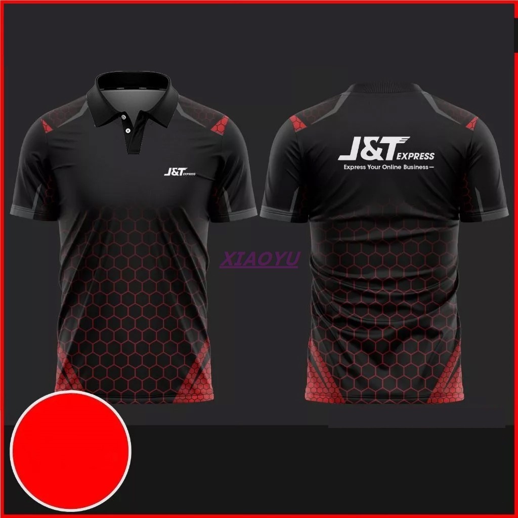 J&T Express Sublimation Red Shirt/A-Bu J&T Red Microfiber Plus Size/J&T Shirt
