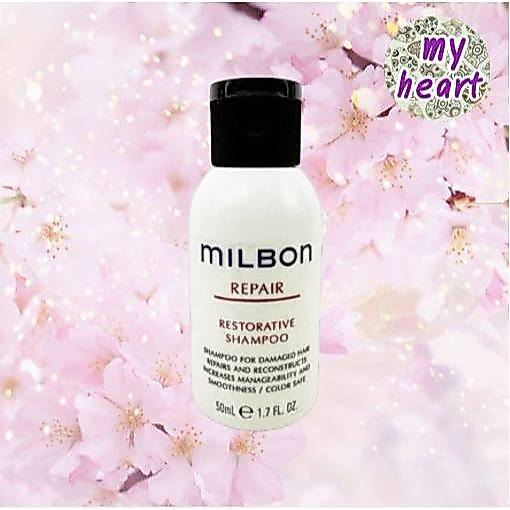 Milbon Repair Restorative Shampoo 50 ml สำหรับผมแห้งเสีย