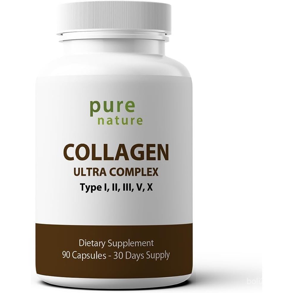 PureNature Super Collagen Capsules 90 แคปซูล คอลลาเจนห้าชนิด I, II, III, V และ X 2QDH