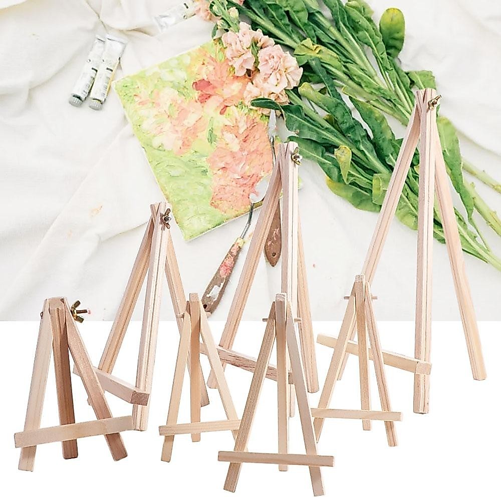 ขาตั้งไม้ สำหรับวาดรูป วางกรอบรูป วางแท็บเล็ต วางipad หรือ ตกแต่งห้อง Wooden Easel 18*24/20*30 cm