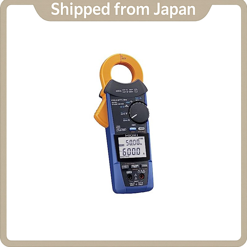 HIOKI CM4371-50 AC/DC Clamp Meter 600A True RMS - Z3210 Wireless Compatible - Measures AC/DC Current