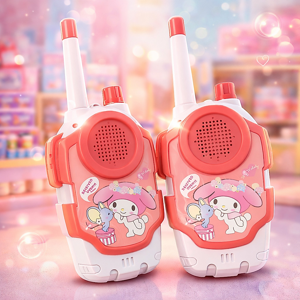 ของเล่นวิทยุสื่อสารเด็ก ไร้สาย ระยะไกล เล่นสนุกกลางแจ้ง เล่นกับเพื่อน/ครอบครัว