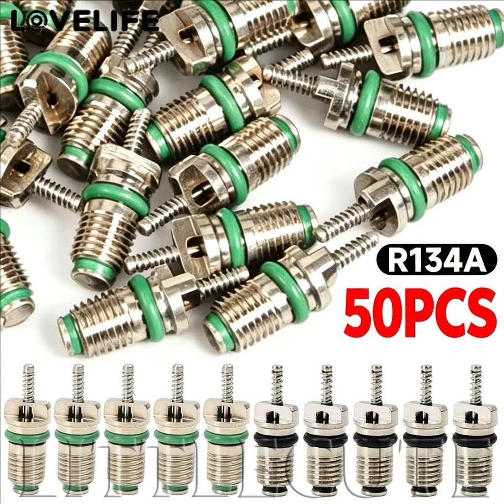 [AUTO & 3C] 10/30/50PCS - R134A วาล์ว Core ยานยนต์รถเครื่องปรับอากาศ Cores เข็มชุดซ่อมทนความร้อนรถอุปกรณ์เสริม /ราคาดี