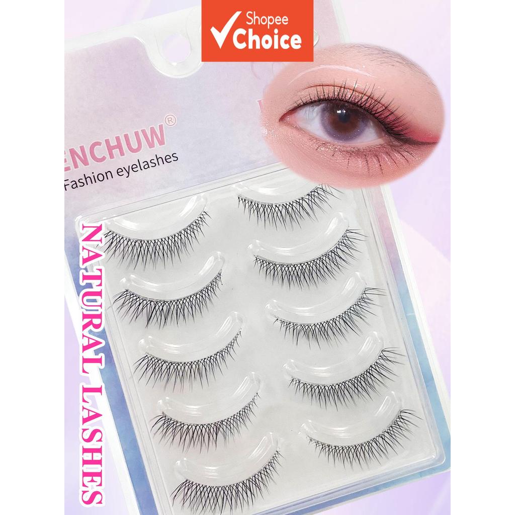 Manga Wispy Fishtail ขนตาปลอม 5 คู่, ก้านโปร่งใสปาร์ตี้จัดเลี้ยงธรรมชาติทุกวันเริ่มต้น