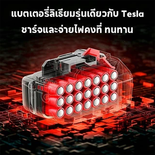 กรรไกรตัดกิ่งไร้สาย เครื่องตัดกิ่งไฟฟ้า มอเตอร์บลัสเลส ใช้ใบมีด SK-5 แบตเตอรี่ลิเธียม 2 ก้อน ตัดได้ทุกชนิดไม้ น้ำหนักเบา