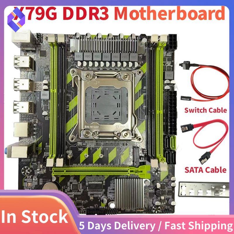 X79G DDR3 เมนบอร์ดสําหรับเล่นเกม LGA2011 4XDDR3 RECC ช่อง M.2 NVME PCI-E X16 SATA3.0 X79 เมนบอร์ดเดส