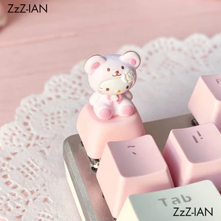 Custom Keycaps น่ารัก 3D DIY CUSTOM สําหรับ Cherry MX คีย์บอร์ด Cross แกนของขวัญสําหรับสาว KeycapsBlind กล่อง Keycaps