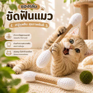 ไม้ขัดฟันแมว ของเล่นเพื่อสุขภาพฟัน เล่นสนุก ฟันสะอาด ของเล่นขัดฟัน