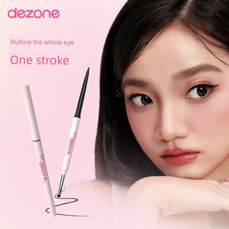 อายไลเนอร์ eyeliner DEZONE DEZONE อายไลเนอร์เจลปากกา Double-Ended อายไลเนอร์ Sharp แปรงติดทนนาน 2-In