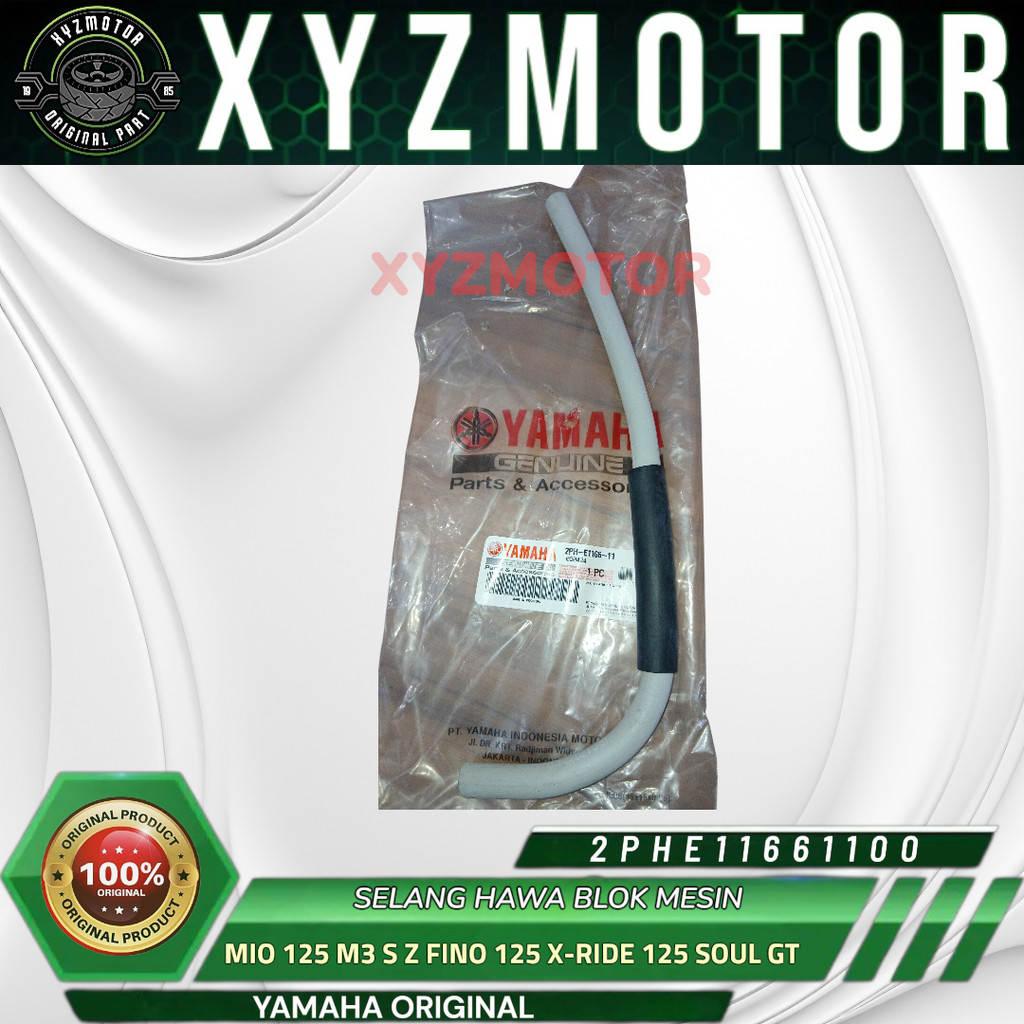 MESIN ENGINE BLOCK AIR HOSE MIO 125 M3 SZ FINO 125 X-RIDE 125 SOUL GT 125 YAMAHA ORIGINAL 2PH-E116-1