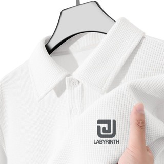 BECoolMan เสื้อโปโลผู้ชาย ปกพับ ธุรกิจลำลอง ความรู้สึกระดับส…