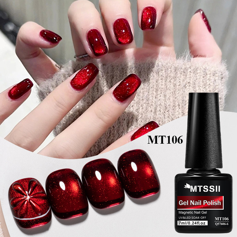 MTSSII 7ml สีสันแมวแม่เหล็กเจล Soak Off UV GEL ยาทาเล็บสําหรับ DIY เล็บและ Professional คุณภาพเล็บอุปกรณ์