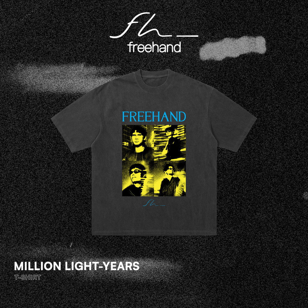 【พร้อมส่ง】 FREEHAND Million Light-Years T-Shirt เสื้อยืดแขนสั้นพิมพ์ลายวงดนตรี ผ้าฝ้ายแท้ ยูนิเซ็กซ์