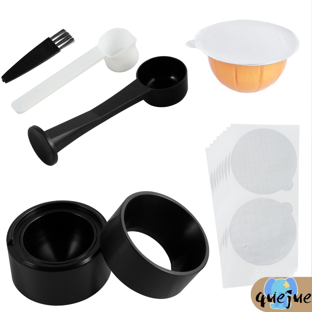 Coffee Pod Refill Kit Reusable Pod Refill Kit Coffee Capsule Refill Kit 100 ชิ้นอลูมิเนียมฟอยล์แปรงบ