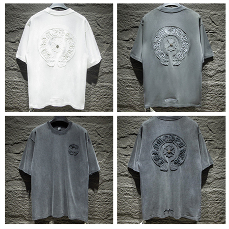 เสื้อยืดผ้าฝ้าย Unisex คุณภาพสูงด้านหน้าและด้านหลัง Hooves หุ้มด้วยผ้าแขนสั้นเสื้อลําลองขนาดบวกผู้ชายและผู้หญิง