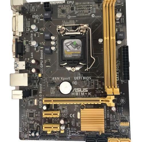 เมนบอร์ดคอมพิวเตอร์ตั้งโต๊ะ Asus H81M-K ซ็อกเก็ต 1150 รองรับหน่วยความจำ DDR3 I3 I5