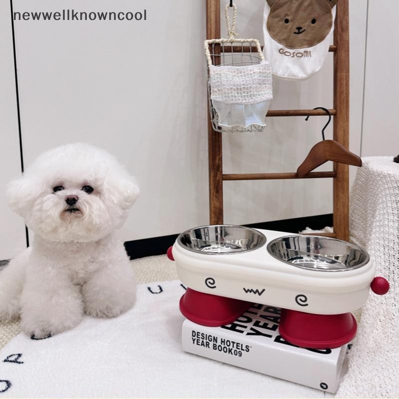 ใหม่wellknowncool สัตว์เลี้ยงชามเท้าสูงป้องกันคอแมวสุนัขให้อาหารและชามน้ําสูงขา Anti Slip และ Anti ส