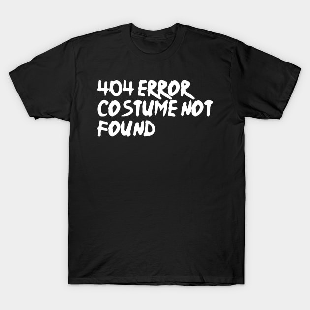 เสื้อยืด Vintage 404 Error Costume Not Found T-Shirt แท้ Cotton 100% oversize แฟชั่น  ผ้านุ่ม