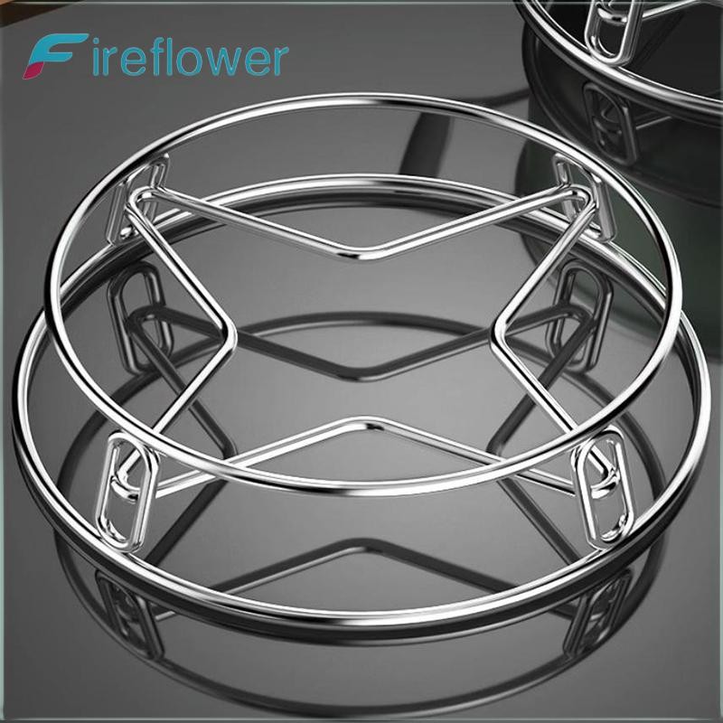 Fireflower หม้อกลม Holde Multi-function Place Firmly อุปกรณ์ครัวหม้อและ Pan ผู้ถือหม้อ Pad สแตนเลส