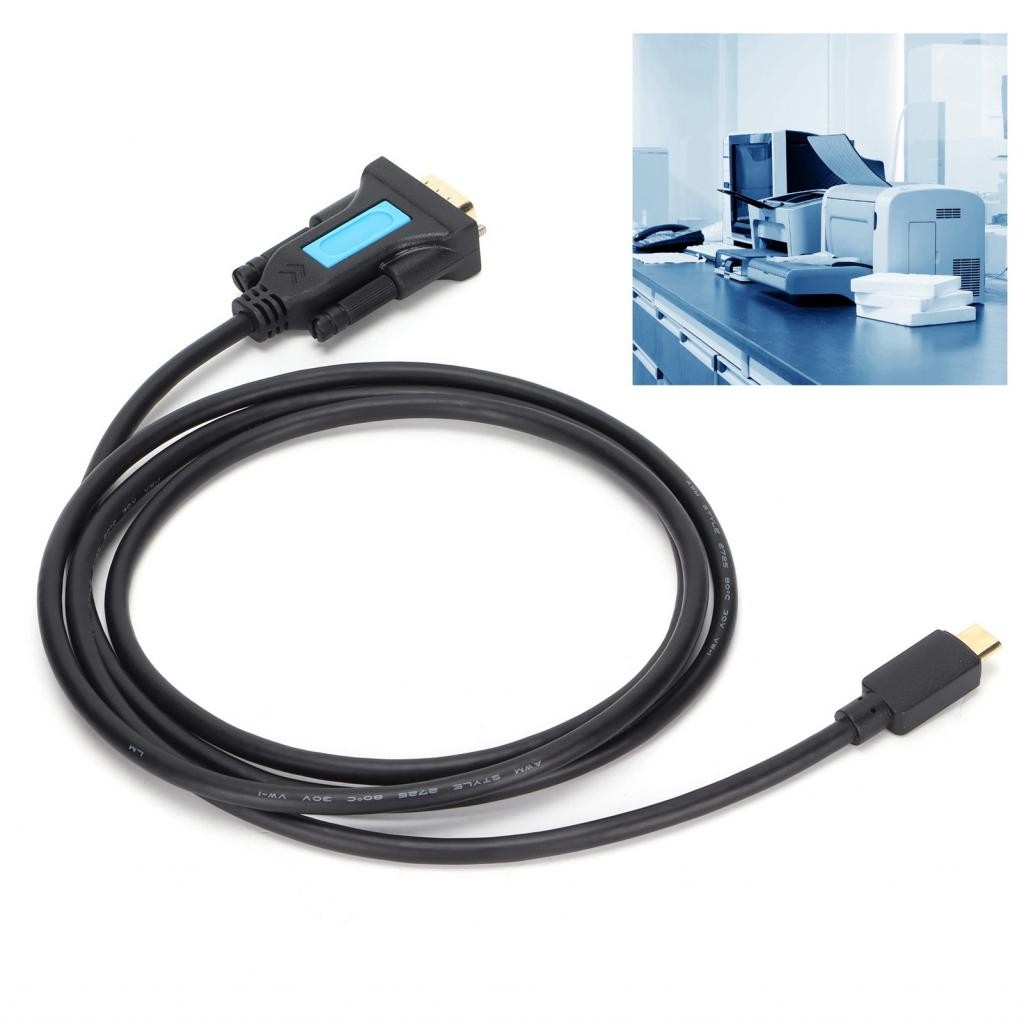 Sudi-ph USB to DB9 Serial Adapter RS232 Type C สายแปลงสําหรับเครื่องสแกนเนอร์ PC Modem เครื่องพิมพ์ส