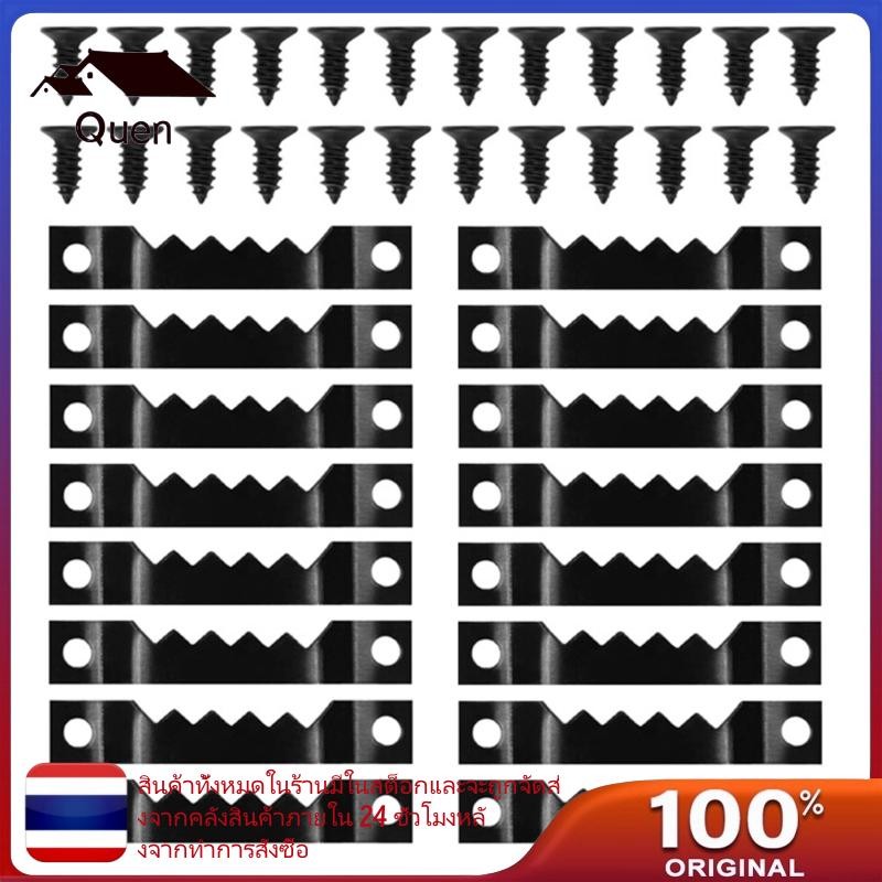 Quyn 60 ชิ้นฟันเลื่อย Picture Hanger สําหรับแขวนภาพวาดนาฬิกางานศิลปะ