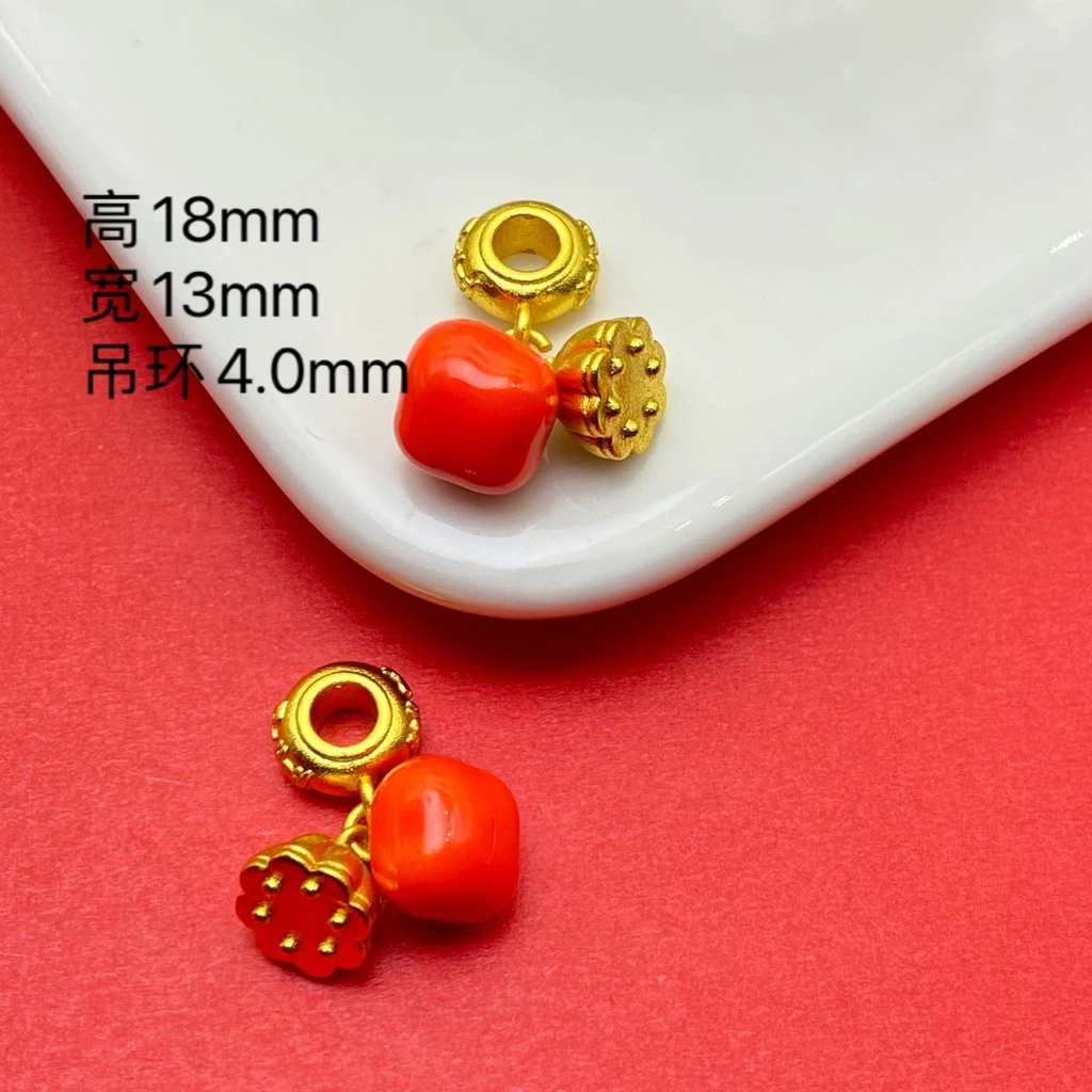 จี้ลูกพลับทำด้วยมือ พร้อมลูกปัดแขวน thumbnail 6