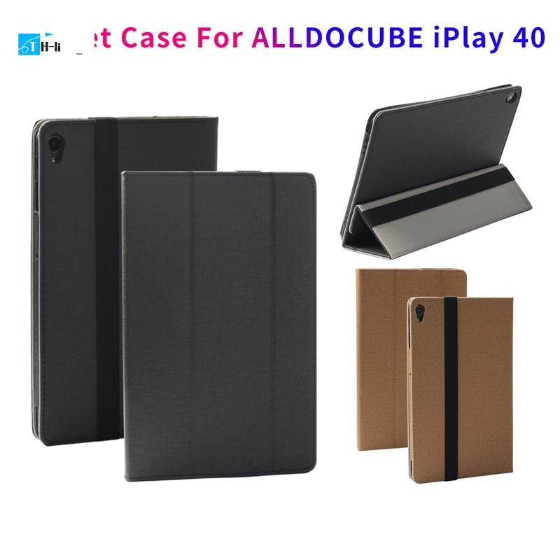 THJ4Tablet Case สําหรับ IPlay40 แท็บเล็ต 10.4 นิ้ว PU หนังกรณีสําหรับ CUBE 40 (ทอง)