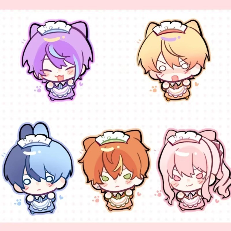 โครงการ Sekai สีสัน Stage KeyChain Maid Key Chain สําหรับผู้หญิง Kamishiro Rui Key แหวน Tenma Tsukasa อะคริลิคพวงกุญแจจี้ของขวัญ